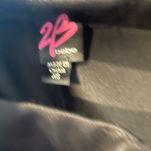 2B Bebe Ruffle Mini Black Pencil Skirt - Picture 8 of 9